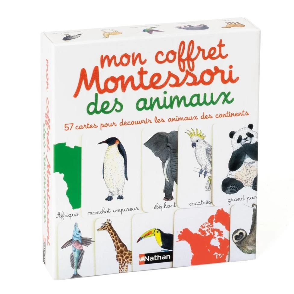 Nathan Mon Coffret Montessori Des Animaux - Coffret éducatif Enfant 3 Ans Et +