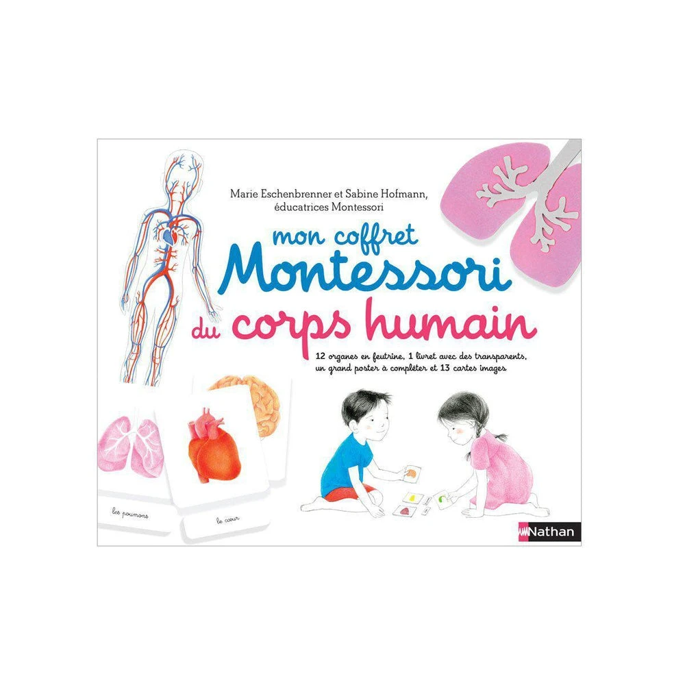 Nathan Mon Coffret Montessori Du Corps Humain - Coffret éducatif Enfant 5 Ans Et +