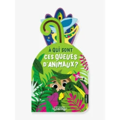 Mon Coucou Sonore - À Qui Sont Ces Queues D'animaux ? - Livre Sonore Bébé 1 An Et +