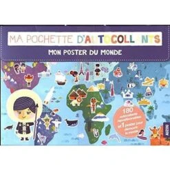 Mon Poster Du Monde Avec Autocollants - Poster De Gommettes Enfant 5 Ans Et +