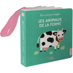 Mon Premier Imagier Accroche-poussette Les Animaux De La Ferme - Livre Bébé 6 Mois Et +