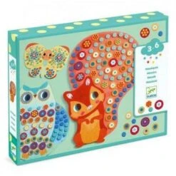 Djeco Mosaïque En Mousse - Millefiori - Coffret Loisir Créatif Enfant 3 à 6 Ans