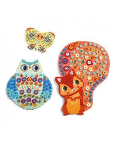 Djeco Mosaïque En Mousse - Millefiori - Coffret Loisir Créatif Enfant 3 à 6 Ans – Image 3