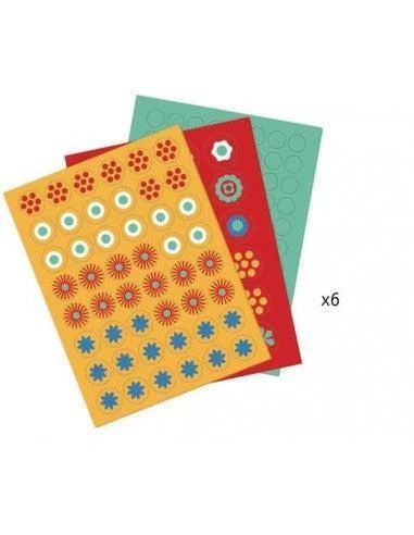 Djeco Mosaïque En Mousse - Millefiori - Coffret Loisir Créatif Enfant 3 à 6 Ans – Image 4