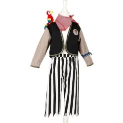 Déguisement Pirate Duncan Enfant 8-10 Ans, Avec Perroquet Et Foulard