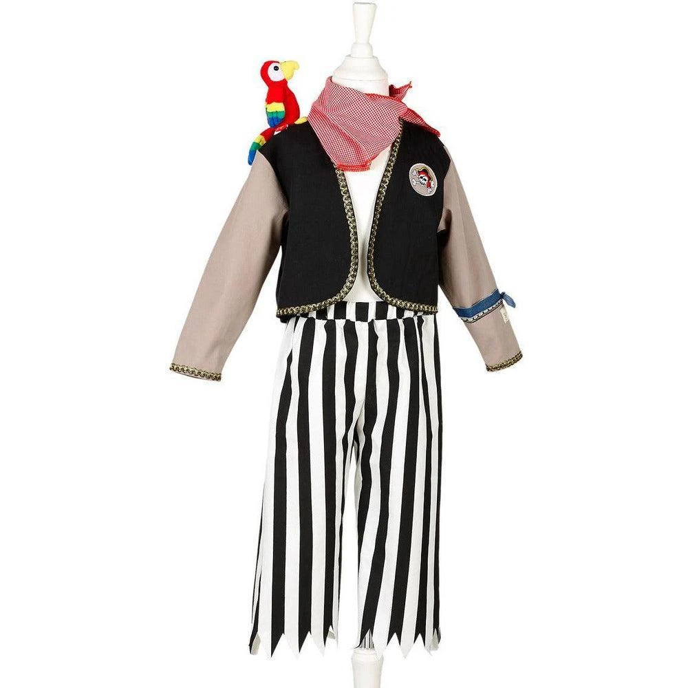 Déguisement Pirate Duncan Enfant 8-10 Ans, Avec Perroquet Et Foulard