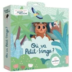 Où Va Petit Singe ? - Livre D'éveil En Tissu Bébé 3 Mois Et +
