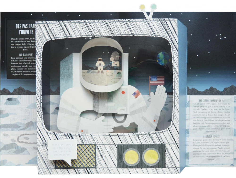 Pop-up Lune - Livre Documentaire Pop-up Enfant 7 Ans Et + – Image 3