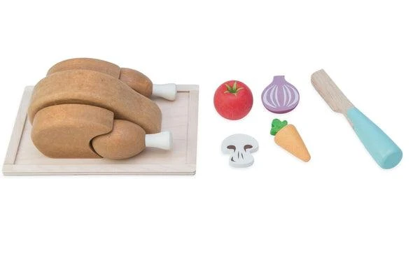 Le Toy Van Poulet à Découper Et Ses Petits Légumes - Dinette En Bois écologique – Image 2