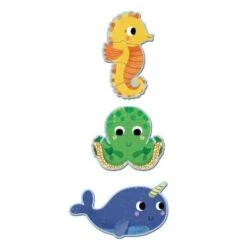 Djeco Dans La Mer - Puzzle Géant évolutif Pour Bébé Dès 18 Mois