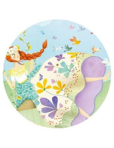 Djeco La Princesse Du Printemps - Puzzle Silhouette 36 Pièces Pour Enfant De 4 Ans Et + – Image 4