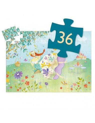 Djeco La Princesse Du Printemps - Puzzle Silhouette 36 Pièces Pour Enfant De 4 Ans Et + – Image 2