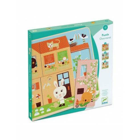 Djeco Puzzle En Bois 12 Pièces Pour 2 Ans Et Plus - Chez Carot