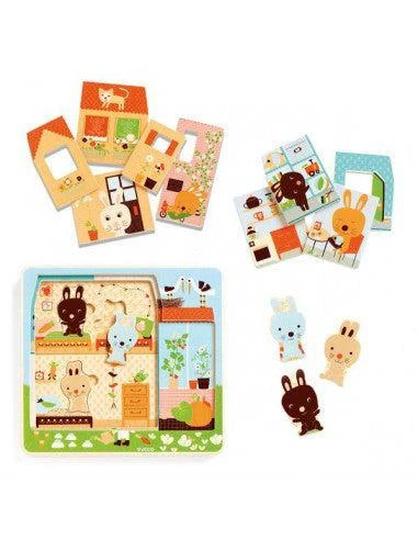 Djeco Puzzle En Bois 12 Pièces Pour 2 Ans Et Plus - Chez Carot – Image 3