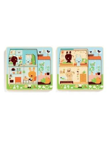 Djeco Puzzle En Bois 12 Pièces Pour 2 Ans Et Plus - Chez Carot – Image 4