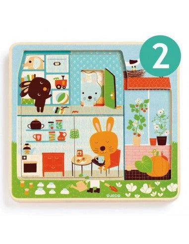 Djeco Puzzle En Bois 12 Pièces Pour 2 Ans Et Plus - Chez Carot – Image 5