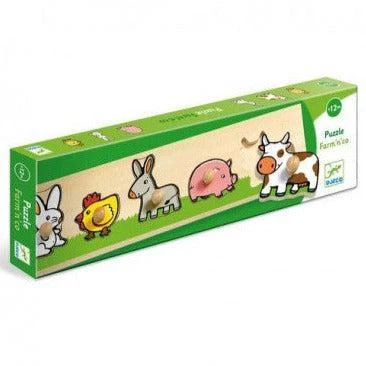 Djeco Puzzle à Encastrer Pour Bébé Dès 12 Mois - Farm'n'co