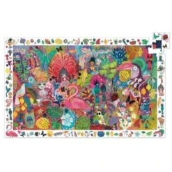 Djeco Carnaval De Rio - Puzzle D'observation 200 Pièces Pour Enfant De 6 Ans Et +