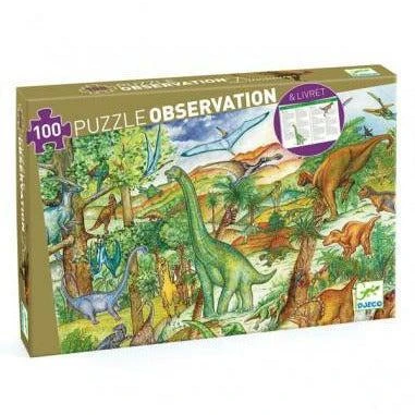 Djeco Dinosaures - Puzzle D'observation 200 Pièces Pour Enfant De 6 Ans Et +