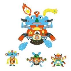 Djeco Crazy Puzzle Barba'zules - Puzzle Géant Pièces Interchangeables