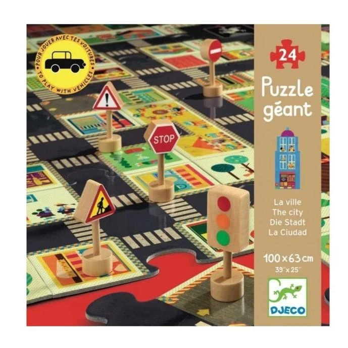 Djeco La Ville - Puzzle Géant Pop To Play, 24 Pièces Pour Enfant De 3 Ans Et + – Image 2