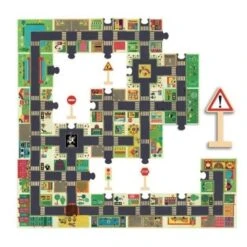 Djeco La Ville - Puzzle Géant Pop To Play, 24 Pièces Pour Enfant De 3 Ans Et +