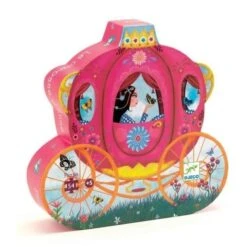 Djeco Le Carrosse D'Elise - Puzzle Silhouette 54 Pièces Pour Enfant De 5 Ans Et +