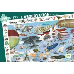Djeco Aéro Club - Puzzle D'observation 200 Pièces Pour Enfant De 6 Ans Et +