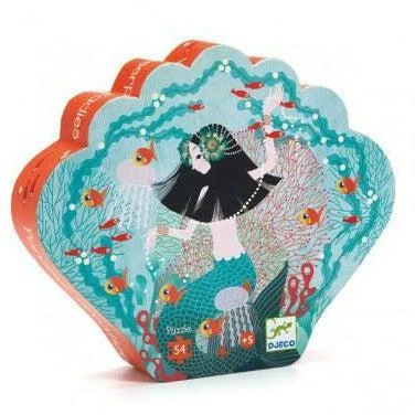 Djeco Paradis Aquatique - Puzzle Silhouette 54 Pièces Pour Enfant De 5 Ans Et +