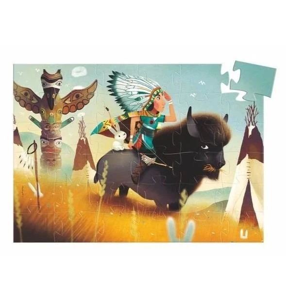Djeco Tatanka, Jeune Indien - Puzzle Silhouette – Image 2