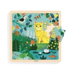 Djeco Puzzle En Bois 15 Pièces Pour 3 Ans Et Plus - Puzzlo Lily