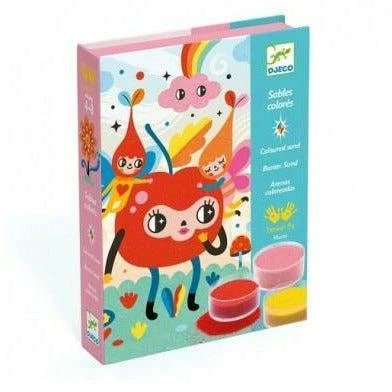 Djeco Sables Colorés, A Croquer - Coffret Loisir Créatif Enfant 4 à 8 Ans