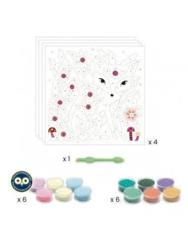 Djeco Sables Colorés, Garden Lights - Coffret Loisir Créatif Enfant 5 à 8 Ans – Image 3