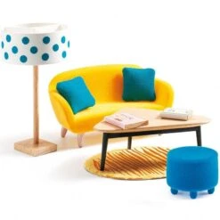 Djeco Le Salon - Mobilier Pour Maison De Poupées