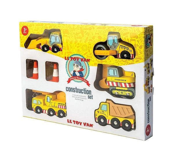 Le Toy Van Set De Construction - 5 Petits Véhicules En Bois – Image 3