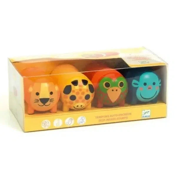 Djeco Tampons Animaux De La Savane - Loisir Créatif Bébé 18 Mois Et +