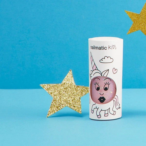 Vernis à L'eau - Polly, Rose Transparent Paillettes - Maquillage Enfant – Image 3