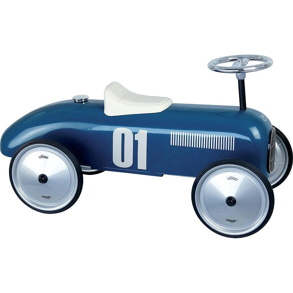 Vilac Porteur Voiture Vintage Bleu Pétrole - Pour Enfants De 18 Mois Et +