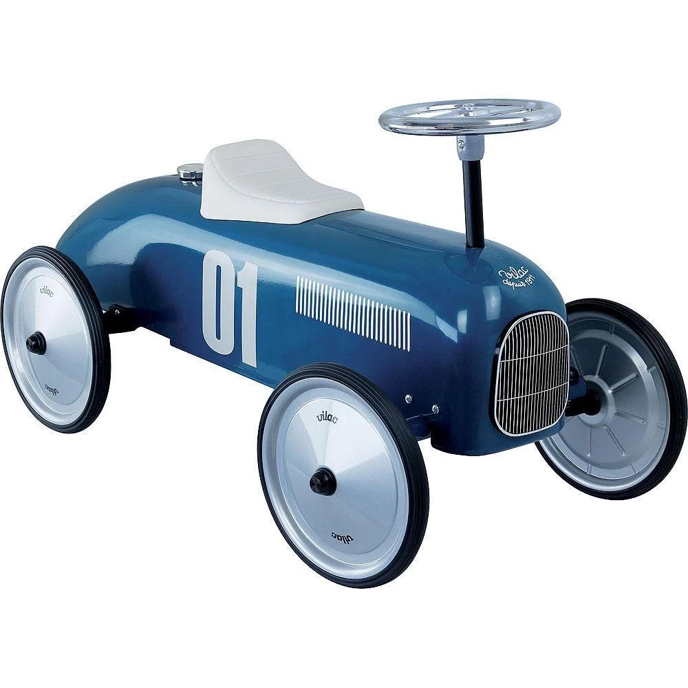 Vilac Porteur Voiture Vintage Bleu Pétrole - Pour Enfants De 18 Mois Et + – Image 2